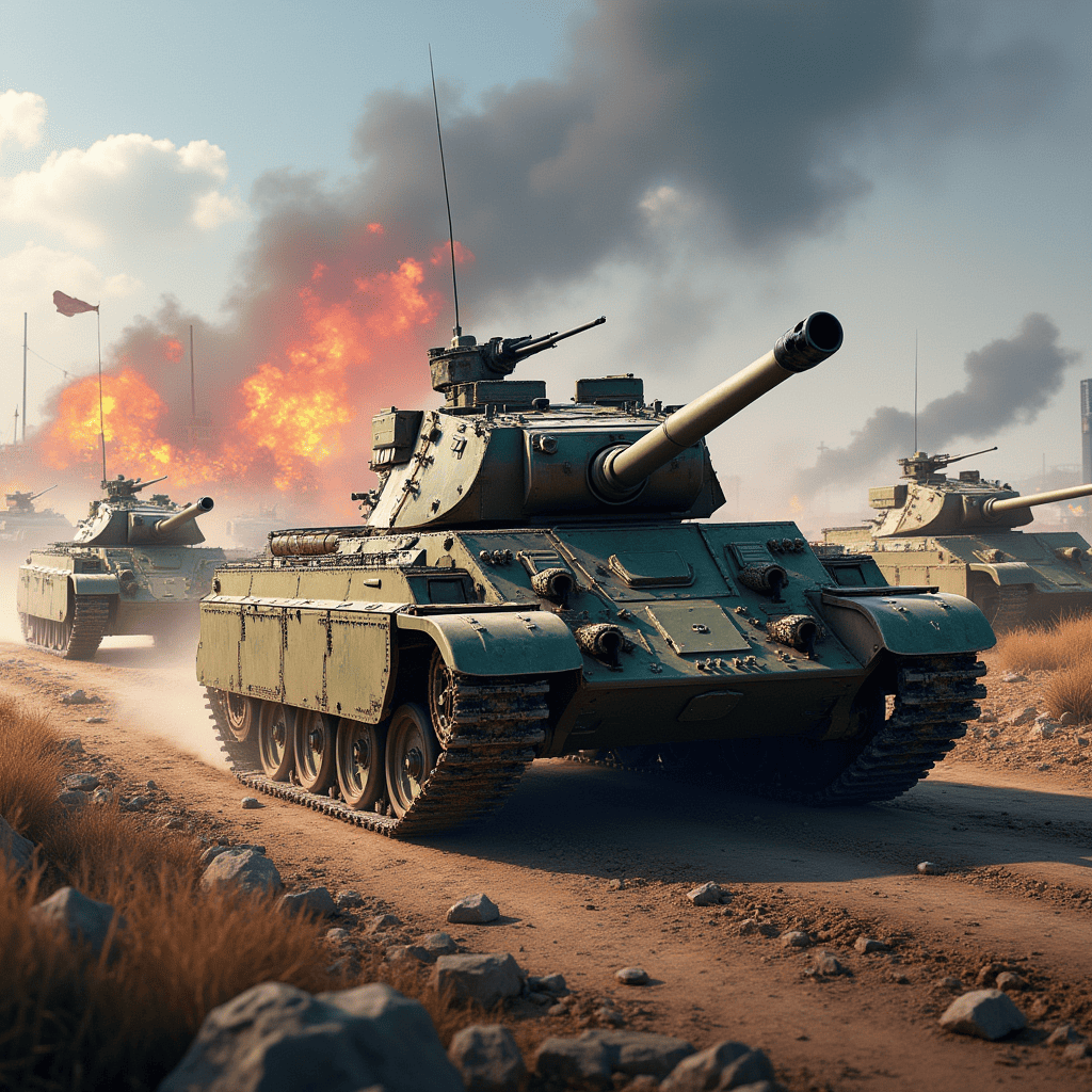 tank battles in World of Tanks Blitz